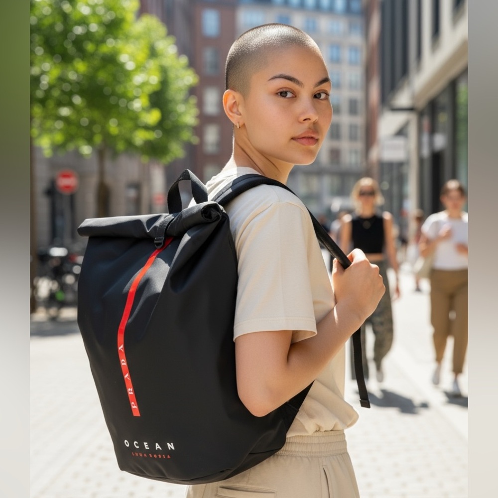 Prada Luna Rossa Ocean Backpack Tote – Limited Edition